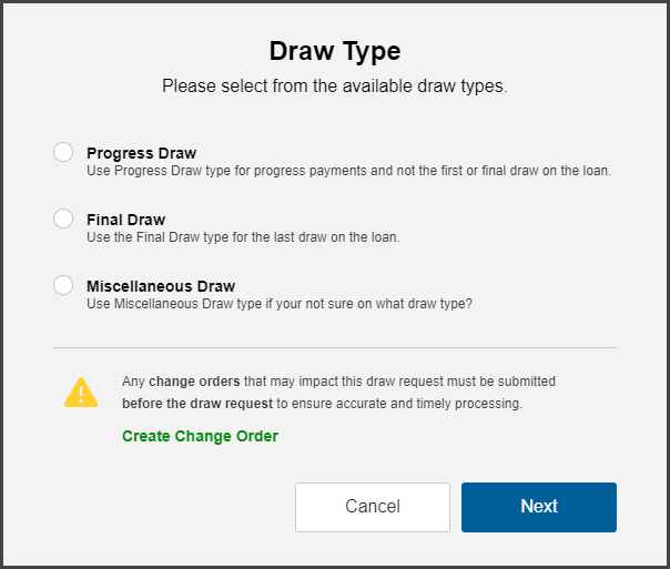 Create a Draw Request (Desktop App) OneSite